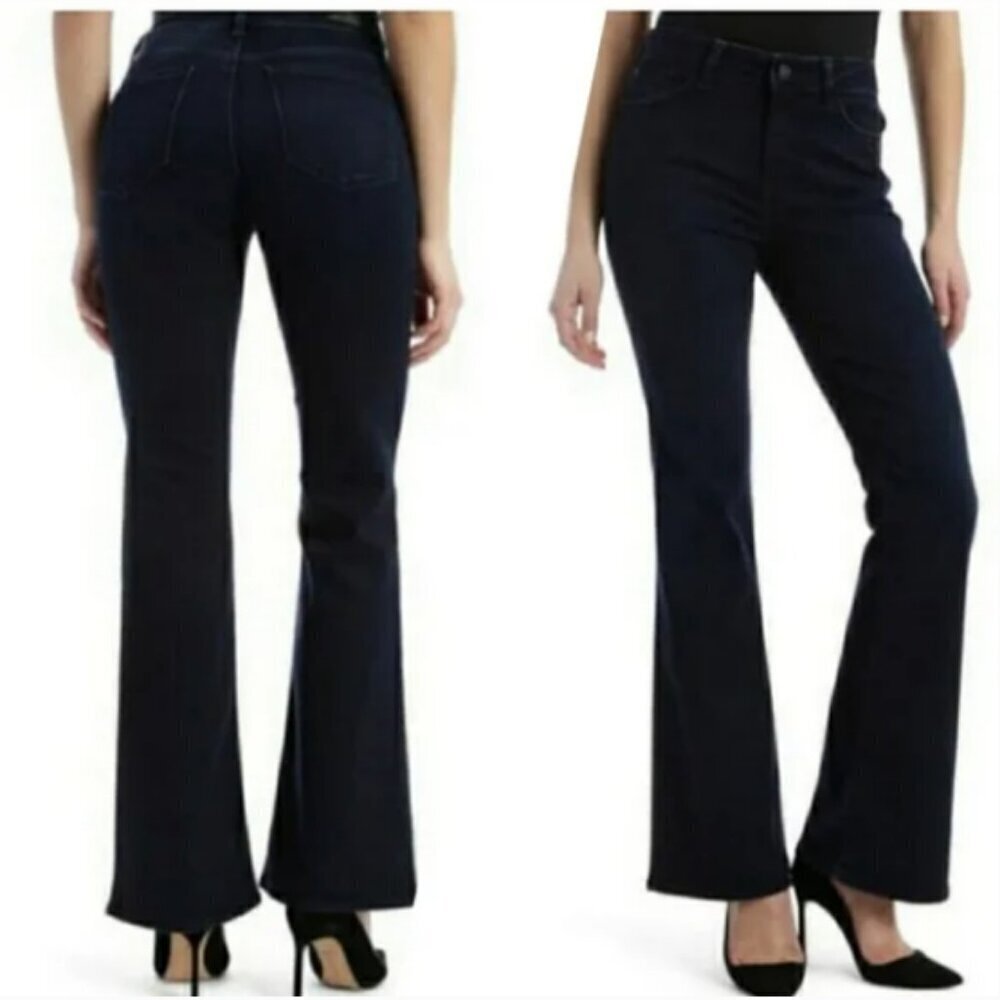 NWT Mavi Gold High Rise Flare Leg Dark Wash Indigo 70's Stretch Jeans Size 31